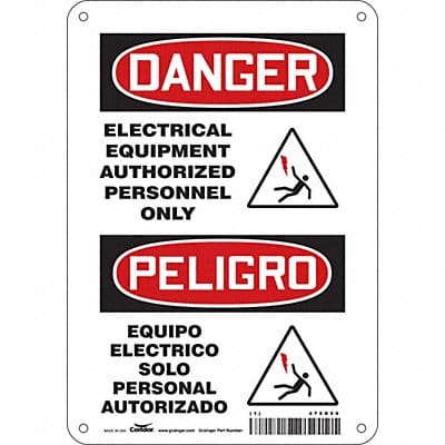 Safety Sign 10 inx7 in Polyethylene
