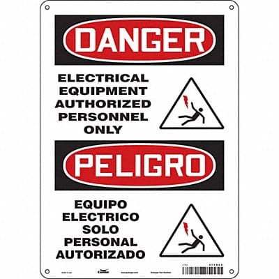 Safety Sign 14 inx10 in Polyethylene