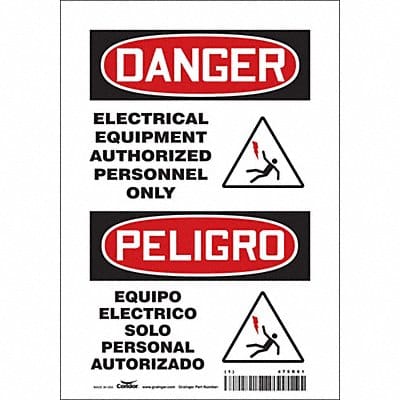 Safety Sign 10 inx7 in Vinyl