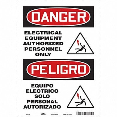 Safety Sign 14 in x 10 in Vinyl