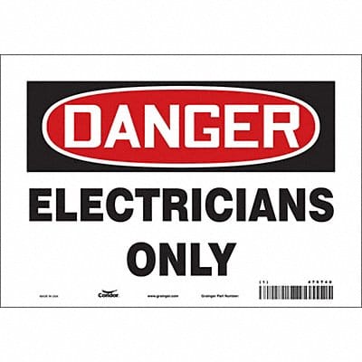 Safety Sign 7 in x 10 in Vinyl