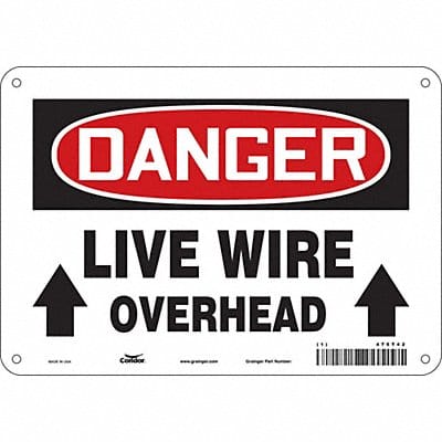 Safety Sign 7 in x 10 in Aluminum