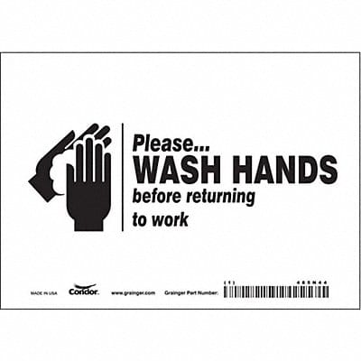 Safety Sign 5 in x 7 in Vinyl