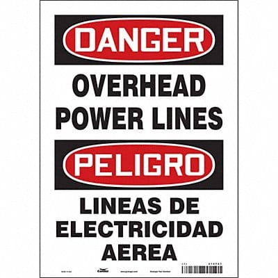 Safety Sign 14 in x 10 in Vinyl