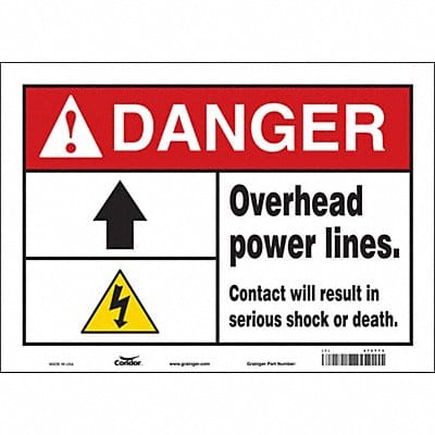 Safety Sign 10 inx14 in Vinyl