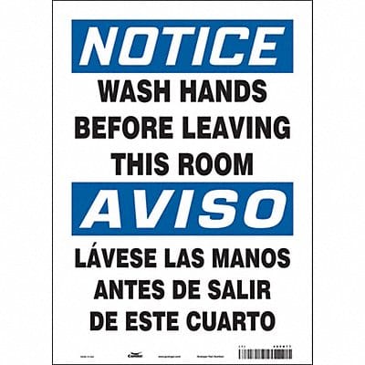 Safety Sign 14 in x 10 in Vinyl