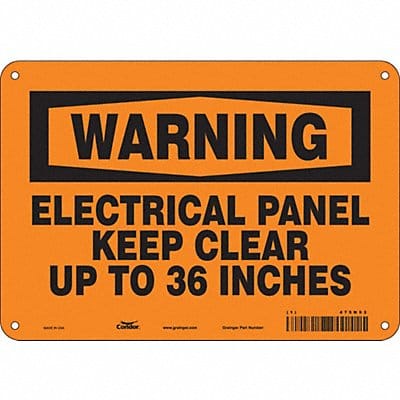 Safety Sign 7 in x 10 in Aluminum