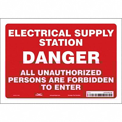 Safety Sign 7 in x 10 in Vinyl