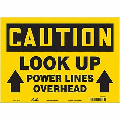 Safety Sign 10 inx14 in Vinyl