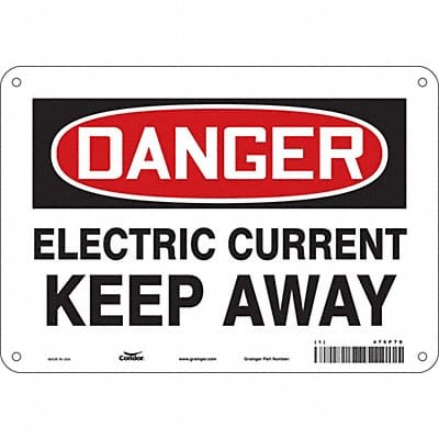 Safety Sign 7 in x 10 in Aluminum