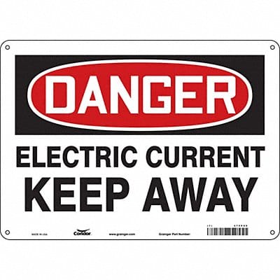 Safety Sign 10 inx14 in Aluminum