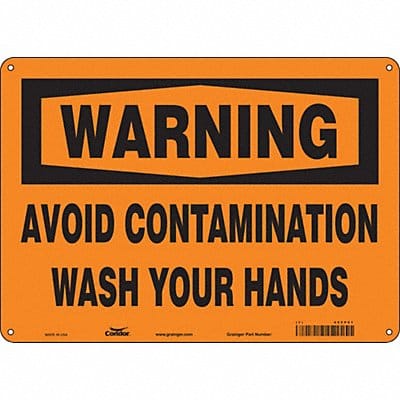 Safety Sign 10 in x 14 in Polyethylene