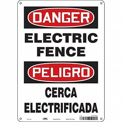 Safety Sign 14 inx10 in Polyethylene