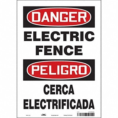 Safety Sign 14 in x 10 in Vinyl