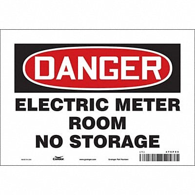 Safety Sign 7 in x 10 in Vinyl