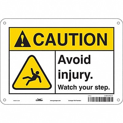 Safety Sign 7 in x 10 in Aluminum