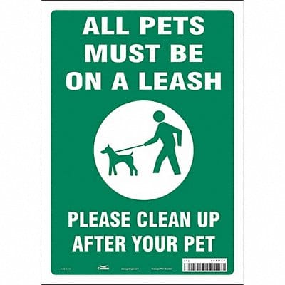 Safety Sign 14 in x 10 in Vinyl