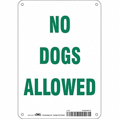 Safety Sign 10 in x 7 in Aluminum