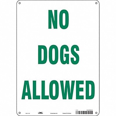 Safety Sign 14 in x 10 in Polyethylene