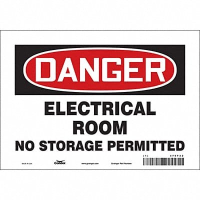 Safety Sign 7 inx10 in Vinyl