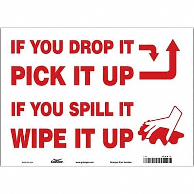 Safety Sign 10 in x 14 in Vinyl