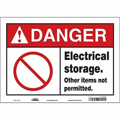 Safety Sign 10 in x 14 in Vinyl