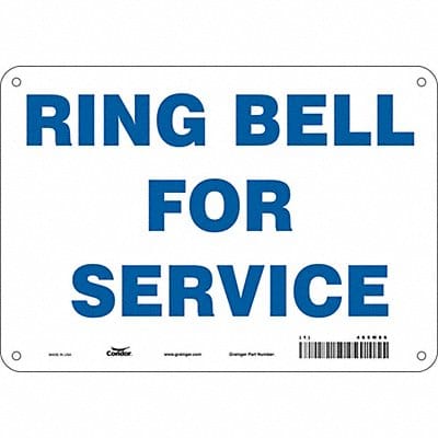 J9841 Safety Sign 7 in x 10 in Aluminum