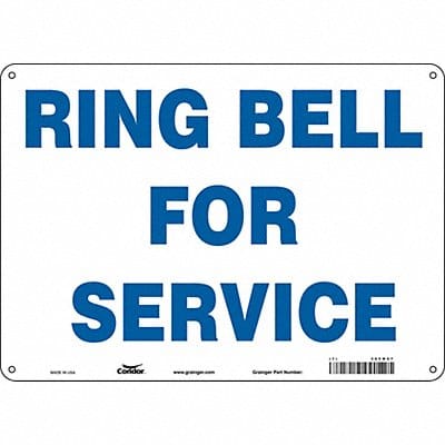 J9841 Safety Sign 10 in x 14 in Aluminum