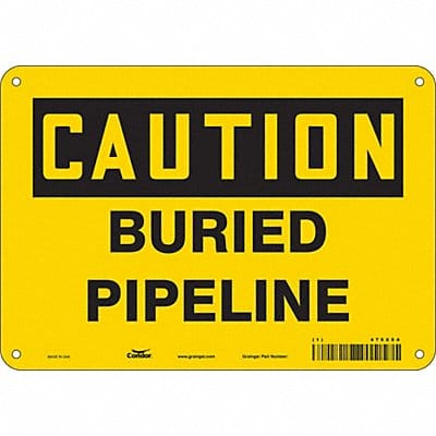 Safety Sign 7 in x 10 in Aluminum