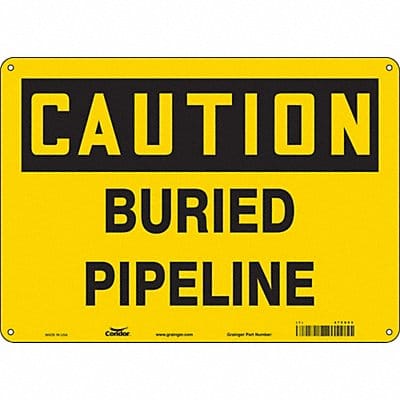 Safety Sign 10 inx14 in Aluminum