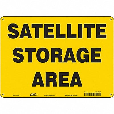 J9842 Safety Sign 10 in x 14 in Polyethylene