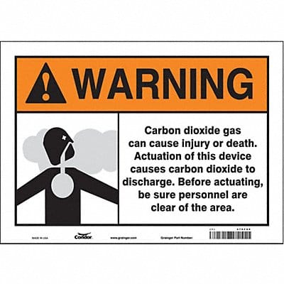 Safety Sign 10 in x 14 in Vinyl