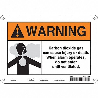Safety Sign 7 inx10 in Polyethylene