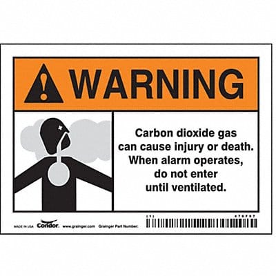 Safety Sign 3 1/2 inx5 in Vinyl