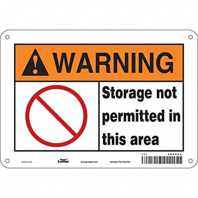 Safety Sign 7 in x 10 in Polyethylene