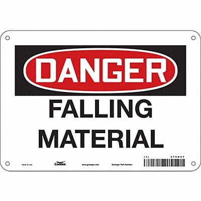J6926 Safety Sign 7 in x 10 in Polyethylene