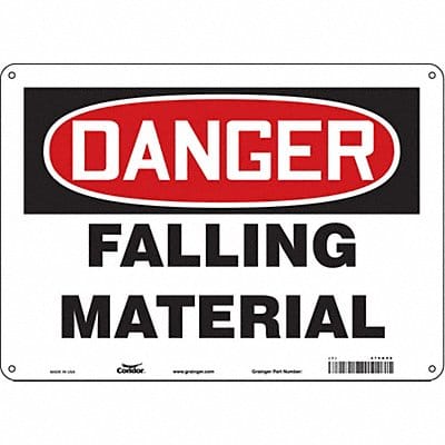 J6926 Safety Sign 10 in x 14 in Polyethylene