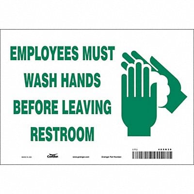 Safety Sign 7 in x 10 in Vinyl