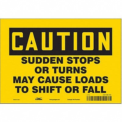 Safety Sign 7 inx10 in Vinyl