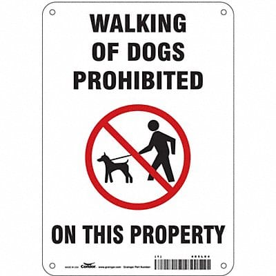 Safety Sign 10 in x 7 in Aluminum