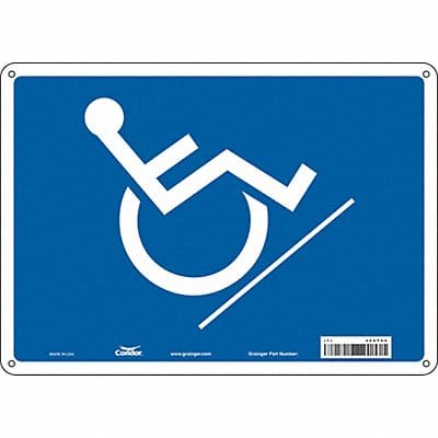 Safety Sign 10 inx14 in Aluminum