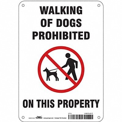 Safety Sign 10 in x 7 in Polyethylene