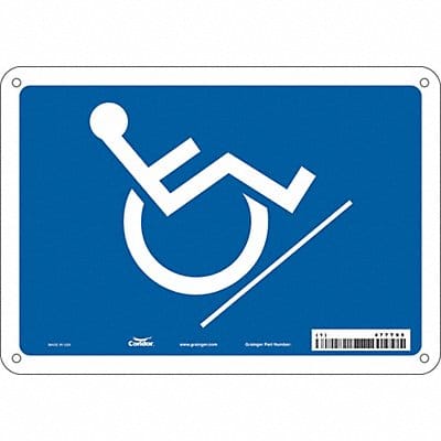 Safety Sign 7 inx10 in Polyethylene