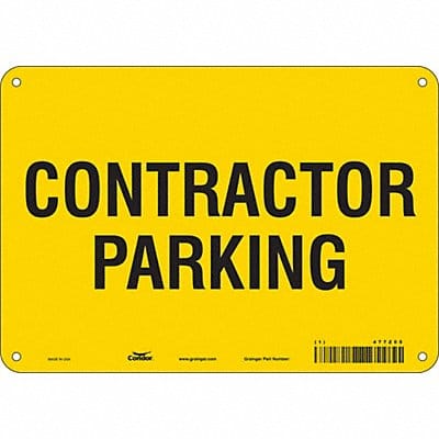 Contractor Parking Sign 7 x 10