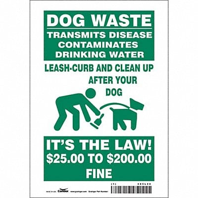 Safety Sign 10 in x 7 in Vinyl