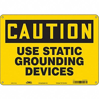 Safety Sign 10 in x 14 in Aluminum