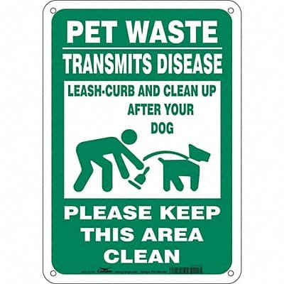 Safety Sign 10 in x 7 in Aluminum