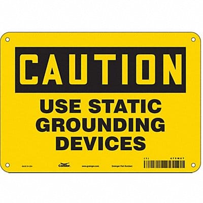 Safety Sign 7 inx10 in Polyethylene
