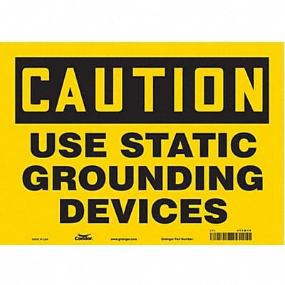 Safety Sign 10 in x 14 in Vinyl
