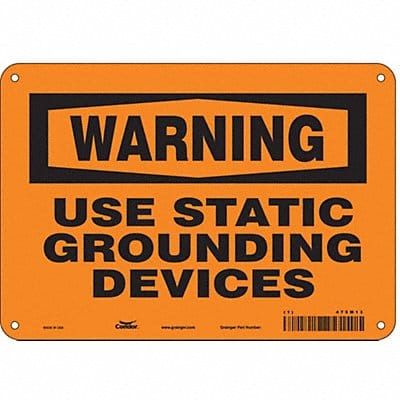 Danger Sign 7 in x 10 in Aluminum